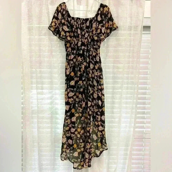 Lilly Rose Women's Multicolor Hi n Low Fit & Flare
Dress Stretch Size XSmall - Picture 2 of 3